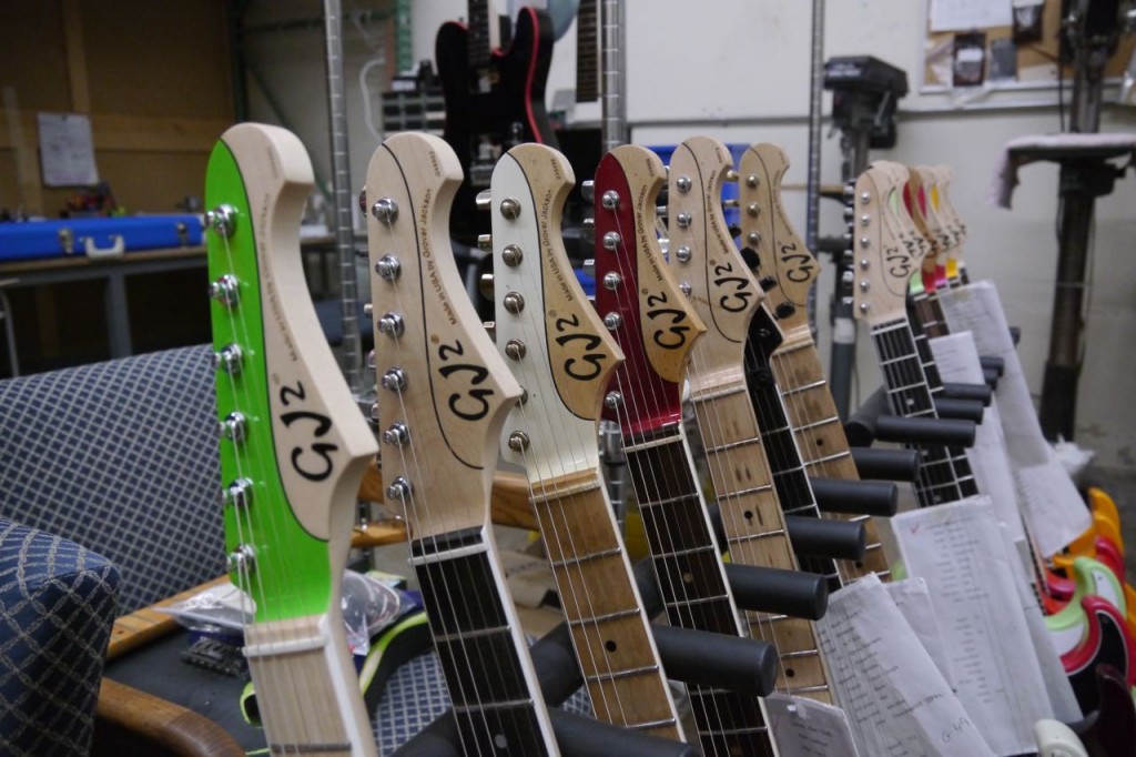 Visit at Grover Jackson workshop at GJ2 Guitars in California