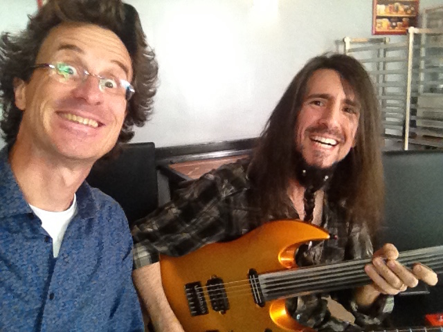Selfie Ron Bumblefoot Thal and Pierre Journel