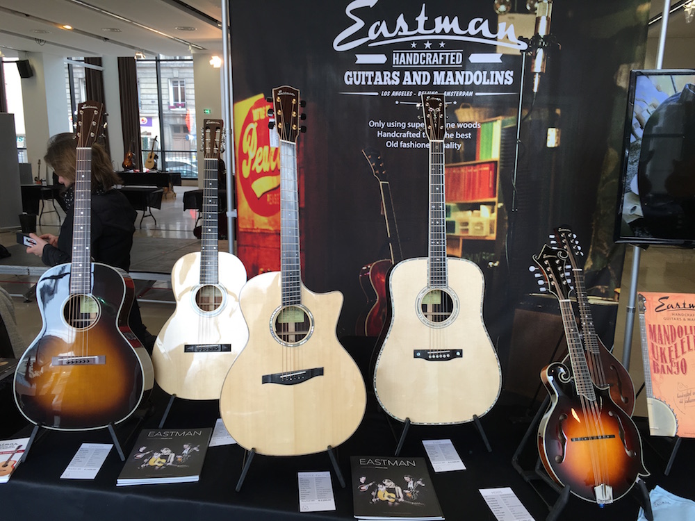 Eastman Guitars booth at the 2016 festival Guitares au Beffroi