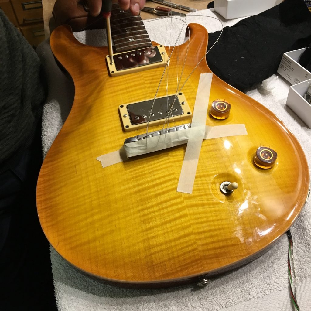 Häussel Pickups installation in a PRS McCarty