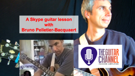 Skype guitar lesson with Bruno Pelletier-Bacquaert