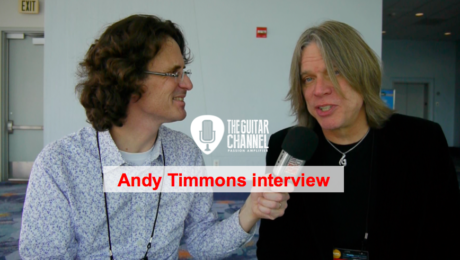 Andy Timmons interview during the NAMM 2016