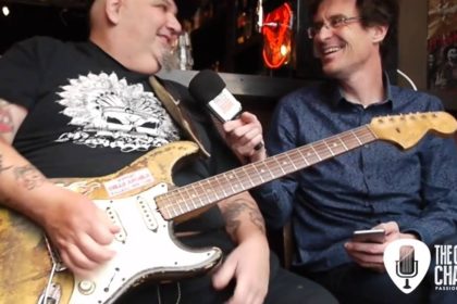 Popa Chubby guitar in hand - Video interview