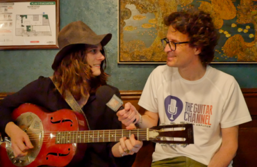 Tyler Bryant & the Shakedown interview - 1931 National guitar in hand