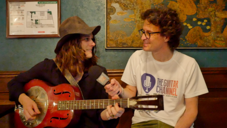 Tyler Bryant & the Shakedown interview - 1931 National guitar in hand