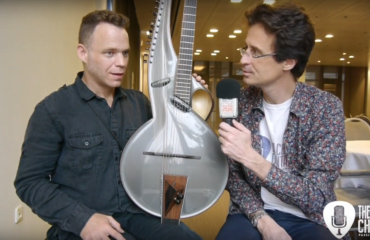 Thierry André luthier interview at the Holy Grail Guitar Show
