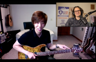 Victor Lee guitar in hand interview with the Korean born American musician