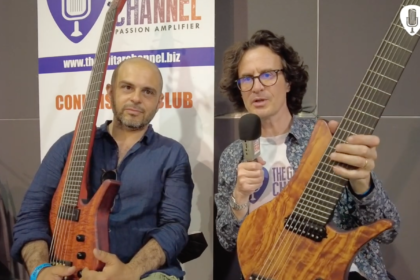 Daniele Camarda interview at the Guitar Show Padova 2022 with his Manne basses
