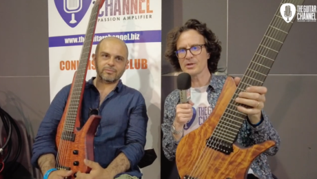 Daniele Camarda interview at the Guitar Show Padova 2022 with his Manne basses