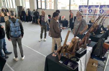 Exhibitors at the 2025 Puteaux Guitar Show Organized by La Chaîne Guitare