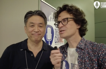 Daiya Tezuka and Shingo Hirano from Vemuram in interview at the Sound Messe Osaka