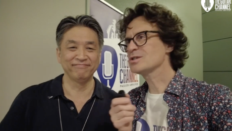 Daiya Tezuka and Shingo Hirano from Vemuram in interview at the Sound Messe Osaka