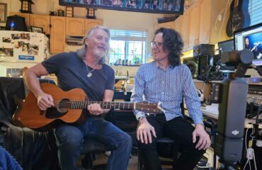 Allen Hinds, guitar in hand interview in his home in Laurel Canyon