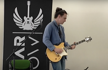 Chris Buck, Cardinal Black Guitar Player Interview in Bologna