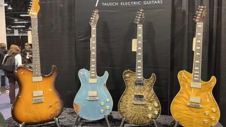 Rainer Tausch from Tausch Guitars at the NAMM